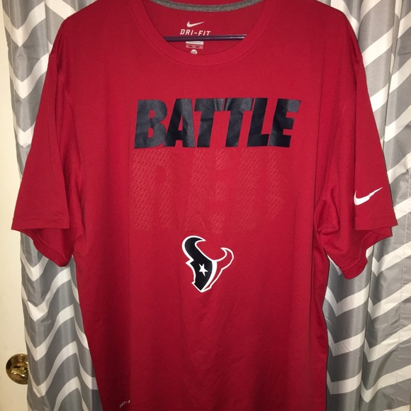 Nike Other - Houston Texans Battle Red Nike Dri-Fit T-Shirt XXL